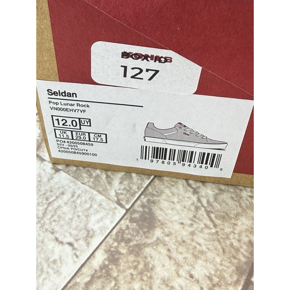 NWT VANS UNISEX/YOUTH SNEAKERS/SHOES SZE 12 PURE GREY - Picture 7 of 13
